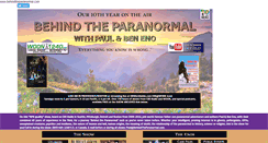 Desktop Screenshot of behindtheparanormal.com